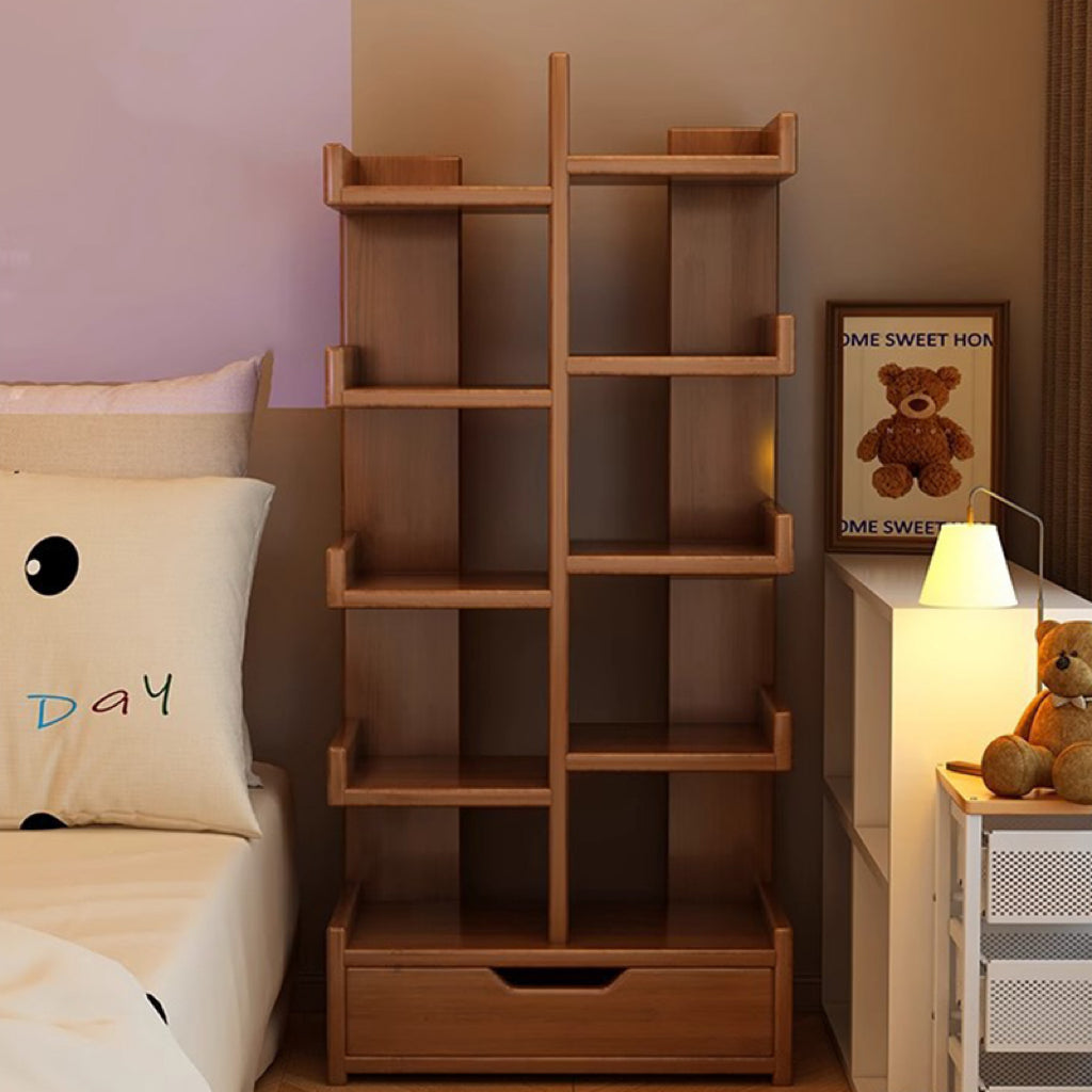 Modern Minimalist Solid Wood Bookshelf