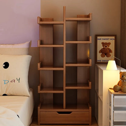 Modern Minimalist Solid Wood Bookshelf