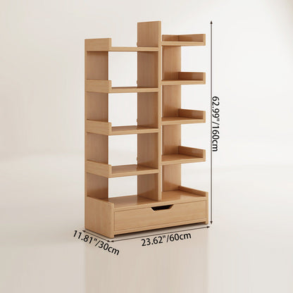 Modern Minimalist Solid Wood Bookshelf