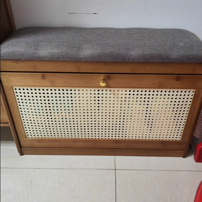 Traditional Bamboo Shoe Rack