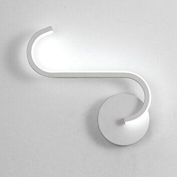 Curves Line Aluminum 1-Light LED Wall Sconce Lamp