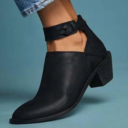 Ankle Boots with 2-Inch Block Heel
