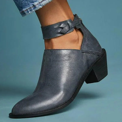 Ankle Boots with 2-Inch Block Heel