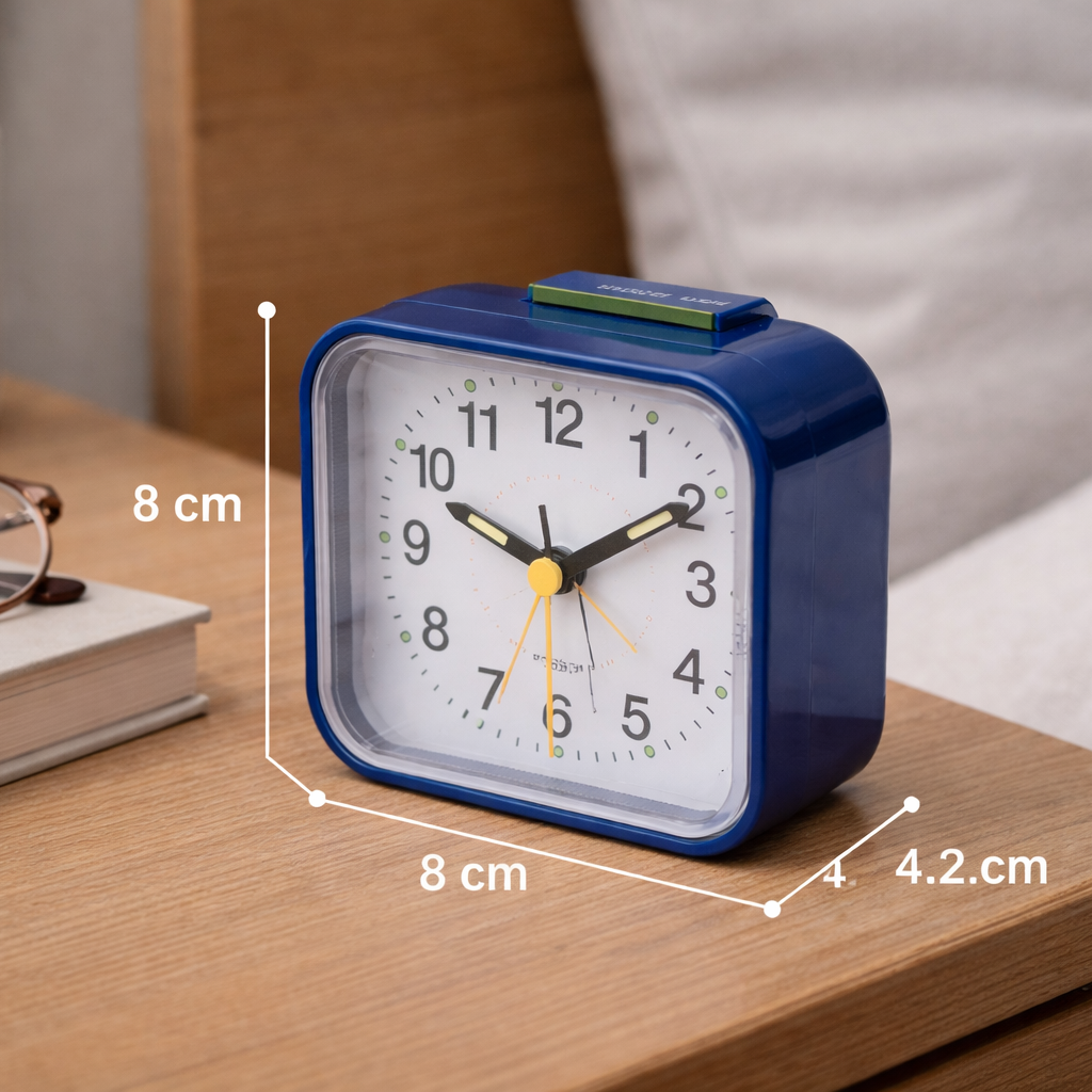 Analog Bedside Alarm Clock with Snooze