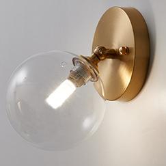 Nordic Creative Glass Magic Bean 1-Light Wall Sconce Lamp