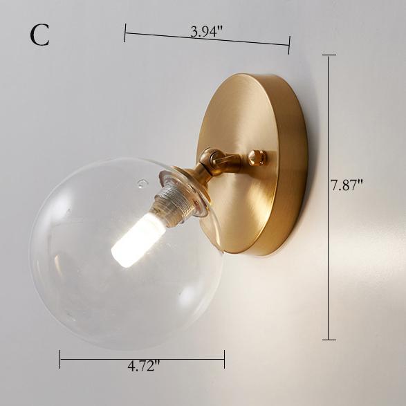 Nordic Creative Glass Magic Bean 1-Light Wall Sconce Lamp