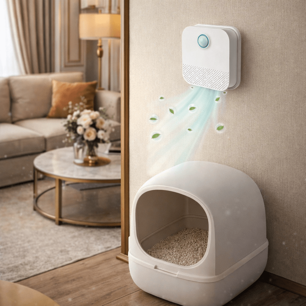 Cat Litter Box Air Purifier with Motion Sensor