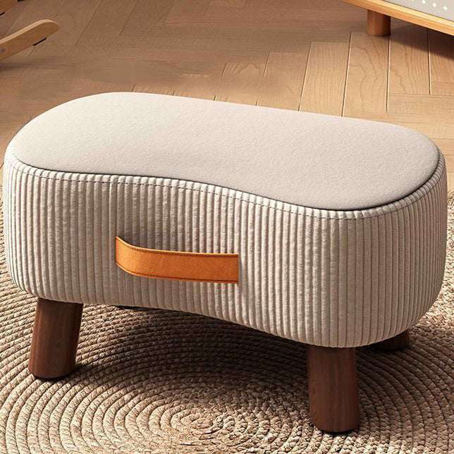 Contemporary Fabric Footstool