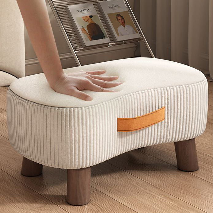 Contemporary Fabric Footstool