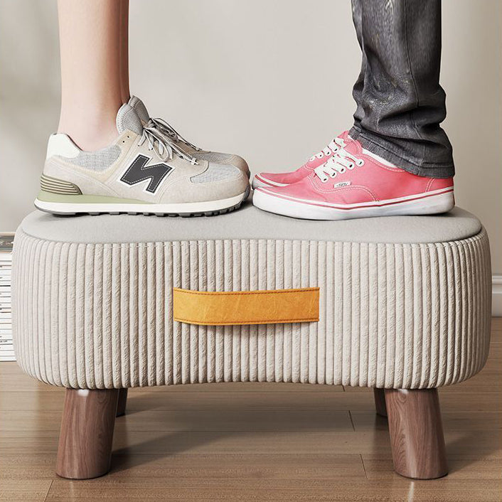 Contemporary Fabric Footstool