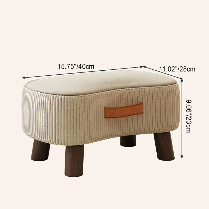 Contemporary Fabric Footstool