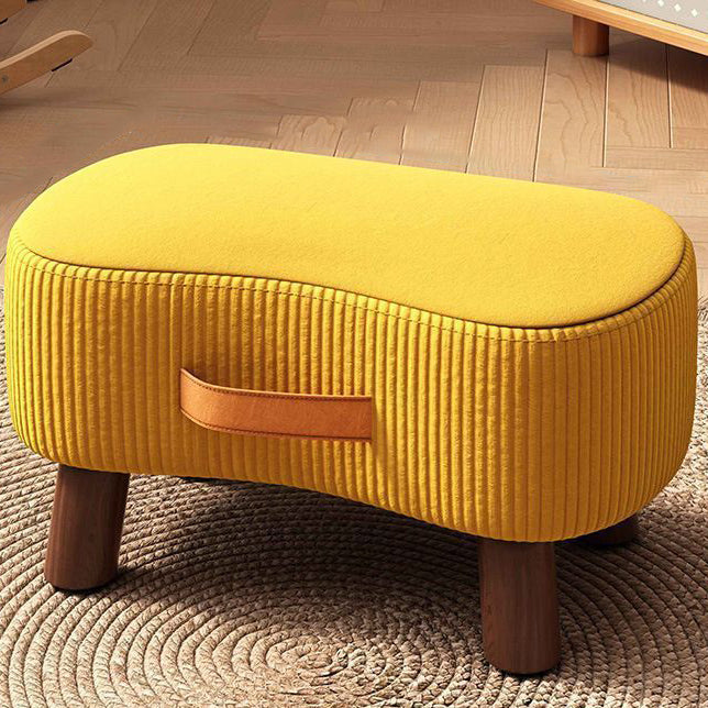 Contemporary Fabric Footstool