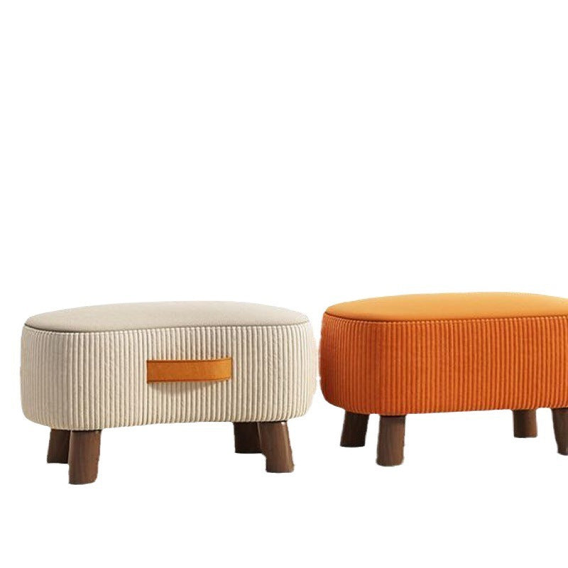 Contemporary Fabric Footstool