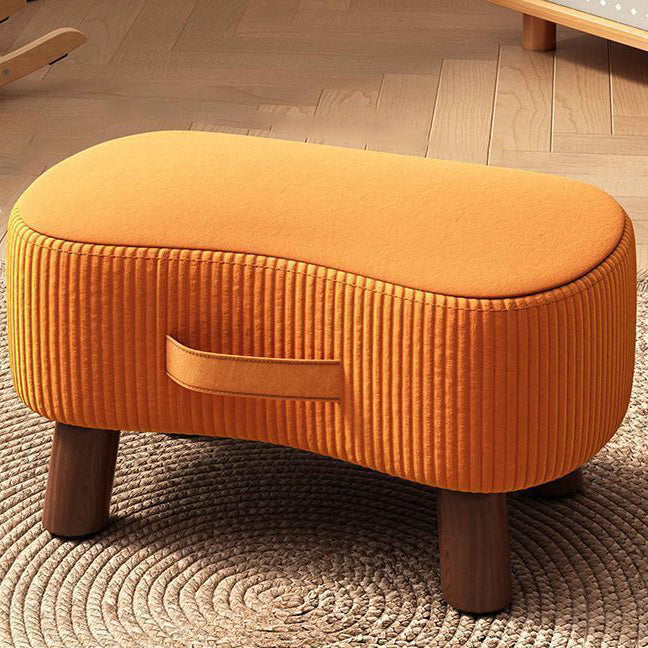 Contemporary Fabric Footstool