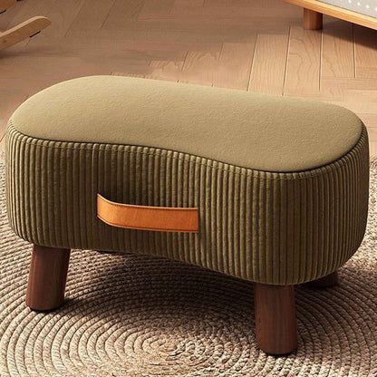 Contemporary Fabric Footstool