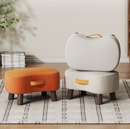 Contemporary Fabric Footstool