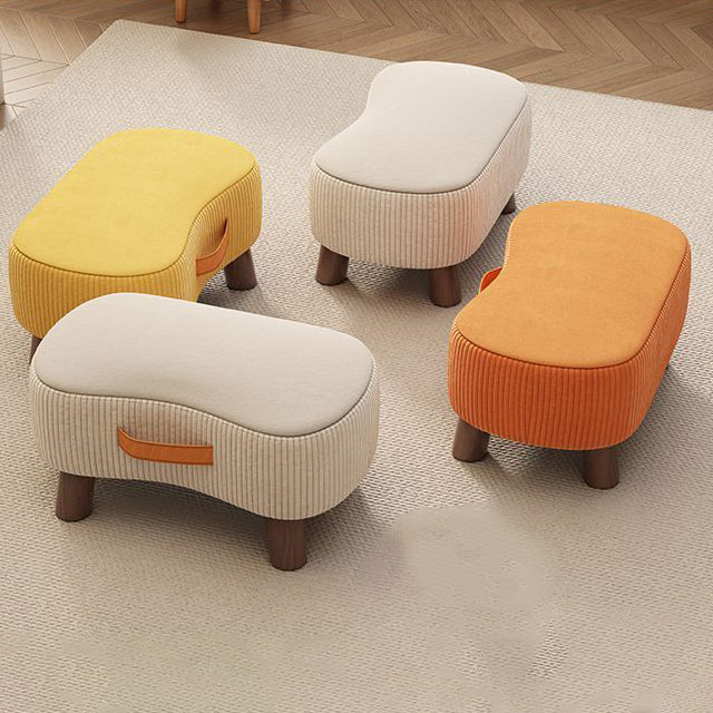 Contemporary Fabric Footstool