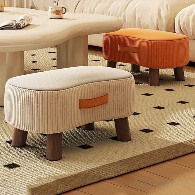 Contemporary Fabric Footstool