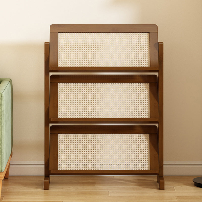 Contemporary Rattan Bookshelf