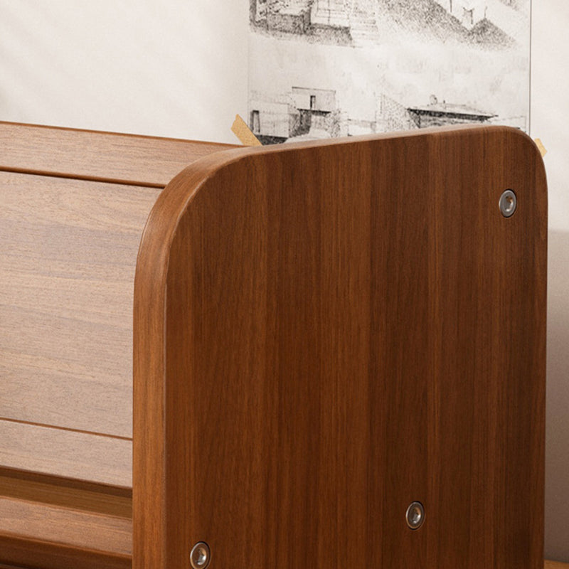 Contemporary Fiberboard Bamboo Bookshelf