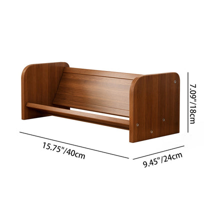 Contemporary Fiberboard Bamboo Bookshelf