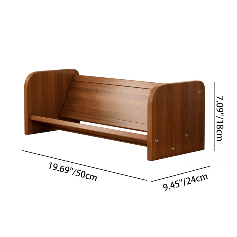 Contemporary Fiberboard Bamboo Bookshelf