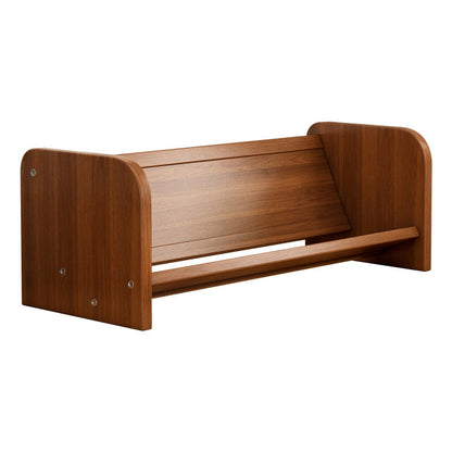 Contemporary Fiberboard Bamboo Bookshelf