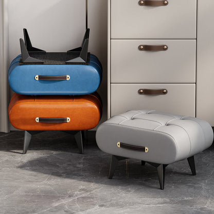 Contemporary Wood Solid Wood Stool
