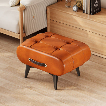 Contemporary Wood Solid Wood Stool