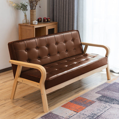 Traditional Solid Wood Sofa