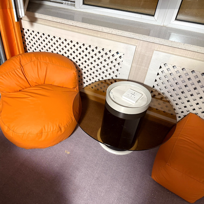Contemporary Leather Accent Chair