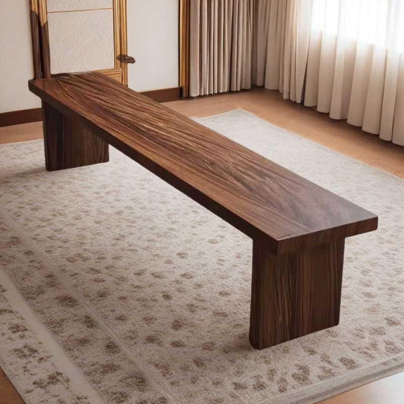 Traditional Wood Shoe Bench