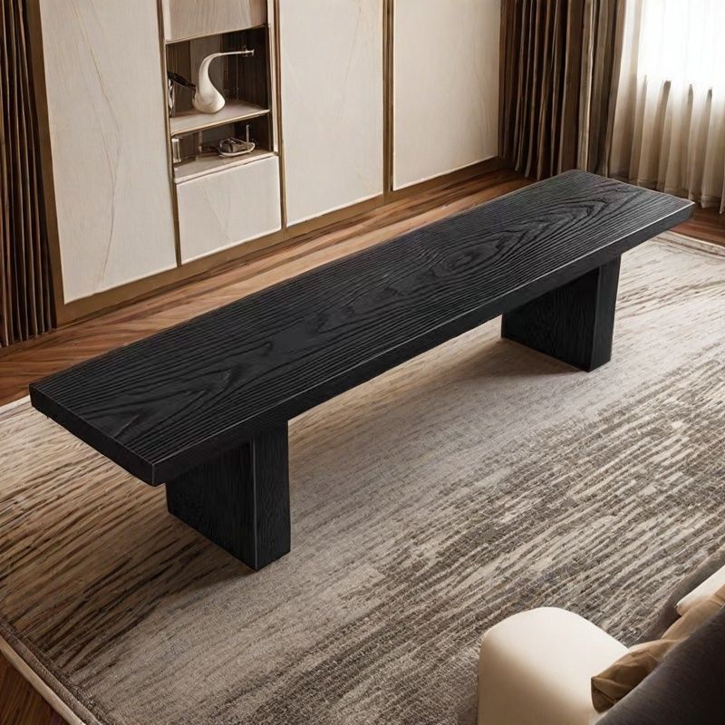 Traditional Wood Shoe Bench