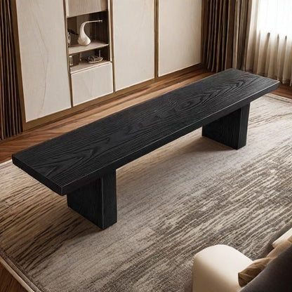 Traditional Wood Shoe Bench