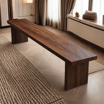 Traditional Wood Shoe Bench