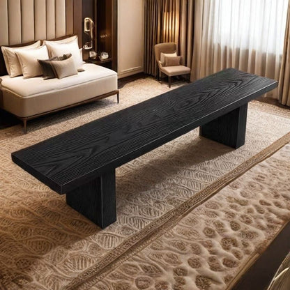 Traditional Wood Shoe Bench
