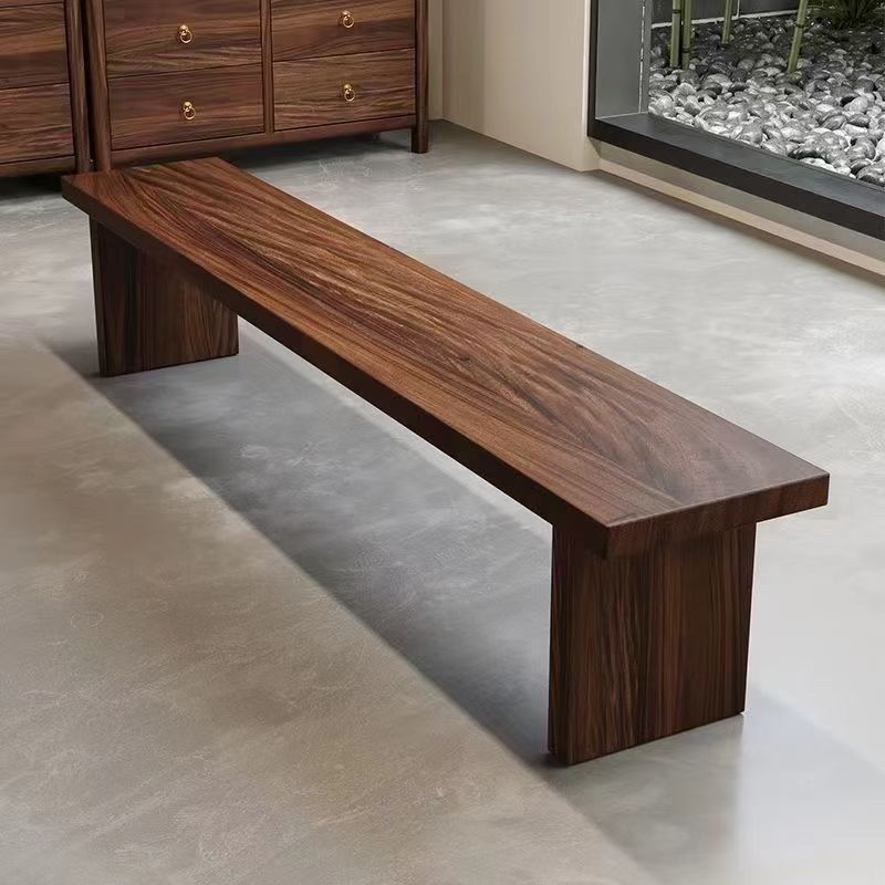 Traditional Wood Shoe Bench