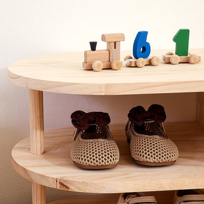 Traditional Wood Shoe Rack