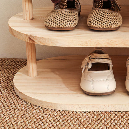 Traditional Wood Shoe Rack