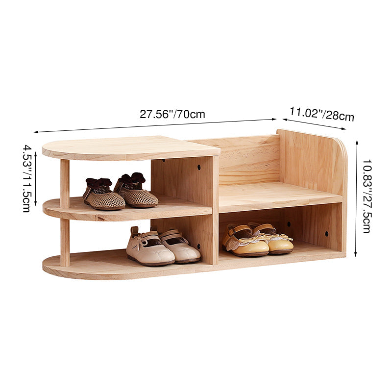 Traditional Wood Shoe Rack