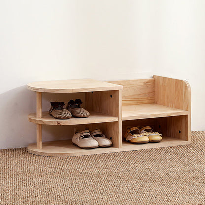 Traditional Wood Shoe Rack