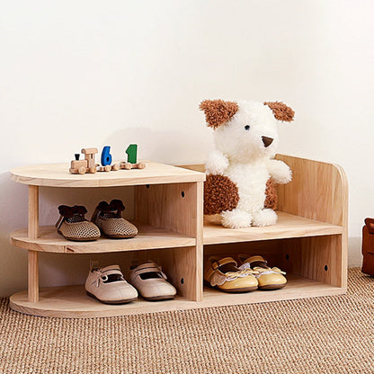 Traditional Wood Shoe Rack