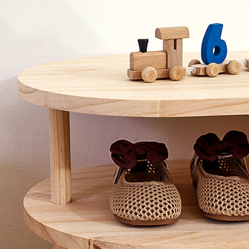 Traditional Wood Shoe Rack
