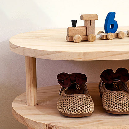 Traditional Wood Shoe Rack