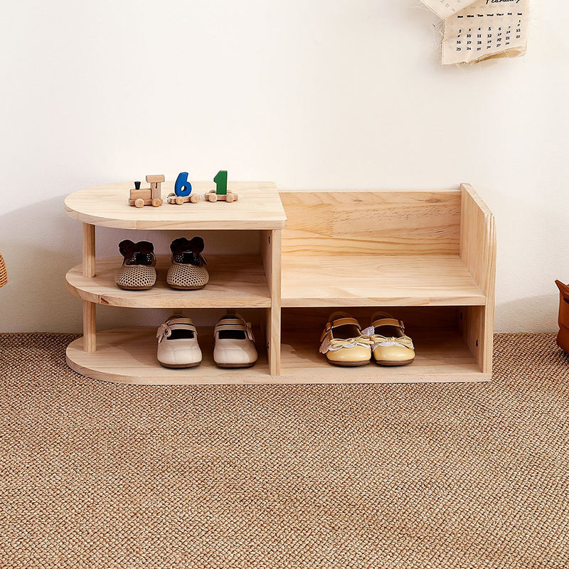 Traditional Wood Shoe Rack