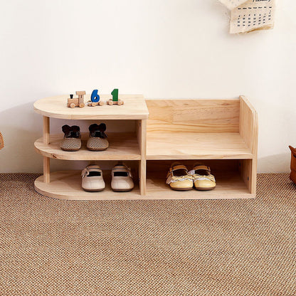 Traditional Wood Shoe Rack