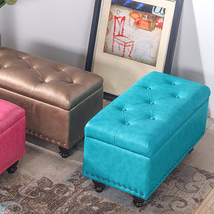 Contemporary Leather Bench