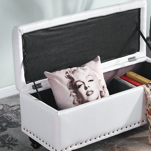 Contemporary Leather Bench