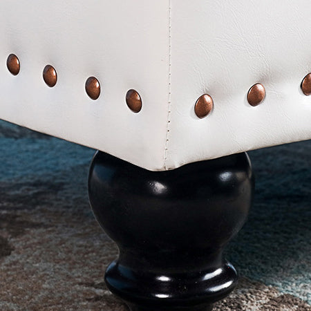 Contemporary Leather Bench
