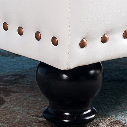Contemporary Leather Bench